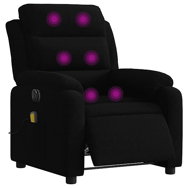 vidaXL Massagesessel Elektrisch Schwarz Samt 3205087 günstig online kaufen
