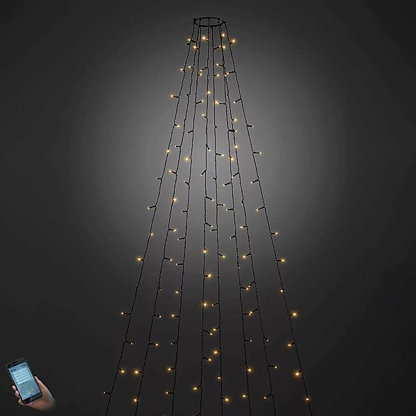 Per App bedienbarer LED-Baummantel außen 560-flg. günstig online kaufen