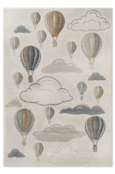HANSE Home Kinderteppich "Hot Air Ballon" rechteckig 8 mm Höhe Spielteppich günstig online kaufen