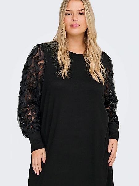 ONLY CARMAKOMA Minikleid "CARAMIRA L/S O-NECK ABK DRESS JRS" Partykleid günstig online kaufen