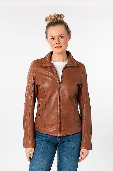 Mauritius Lederjacke "MWJolah", mit Umlegekragen und gesteppter Rückenparti günstig online kaufen