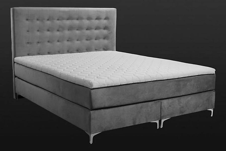 JVmoebel Bett, Graues Doppelbett Klassisches Schlafzimmermöbel Design Elega günstig online kaufen