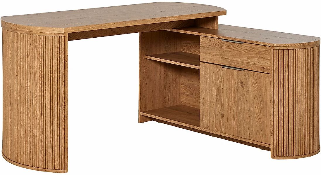 Jahnke Eckschreibtisch "MOON C 150 E", (1 St.), wechselseitig montierbar, S günstig online kaufen
