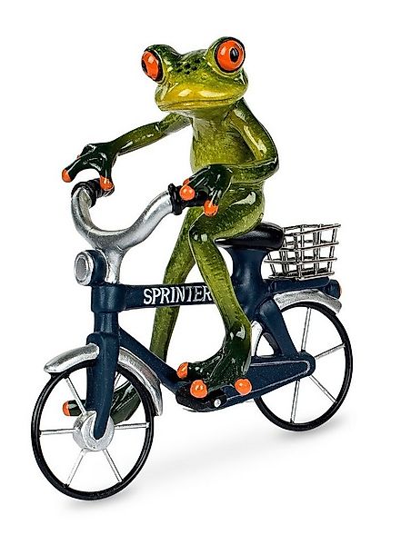 formano Dekofigur Frosch auf Fahrrad rot oder blau Dekofigur Froschhausen günstig online kaufen