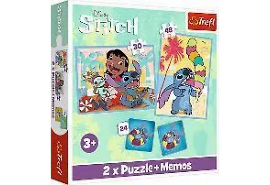 Trefl GmbH Puzzle Puzzles - "2in1+memos" - Disney Lilo&Stitch, Puzzleteile günstig online kaufen