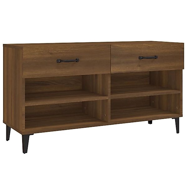 vidaXL Schuhschrank Braun Eichen-Optik 102x35x55 cm Holzwerkstoff 817572 günstig online kaufen