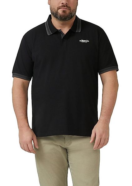 s.Oliver Men Big Sizes Poloshirt mit Logo Print günstig online kaufen