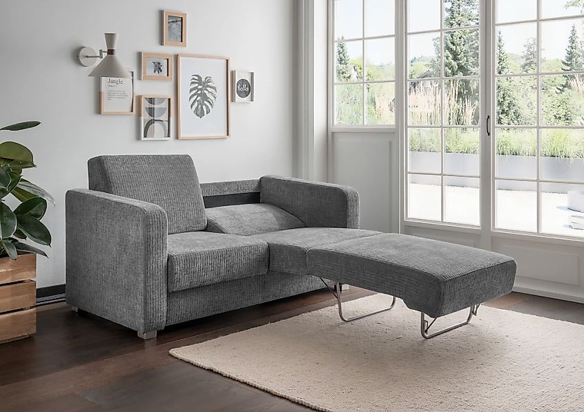 INOSIGN Schlafsofa »Mia«, mit 2 Einzelauszügen als Längsschläfer günstig online kaufen