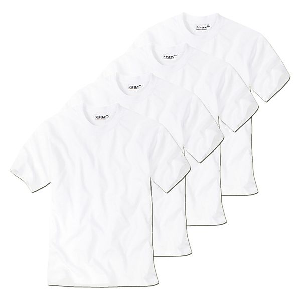 CECEBA Unterziehshirt T-Shirt (4-St) ohne Seitennaht günstig online kaufen