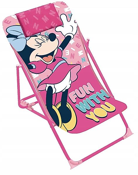 Festivalartikel Kinder-Gartenset Disney Minnie Kinder Liegestuhl günstig online kaufen
