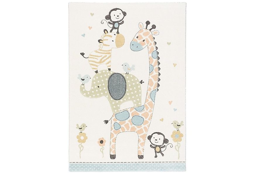 Pergamon Kinderteppich Kinder Teppich Maui Kids Safari Tiere, Rechteckig, H günstig online kaufen