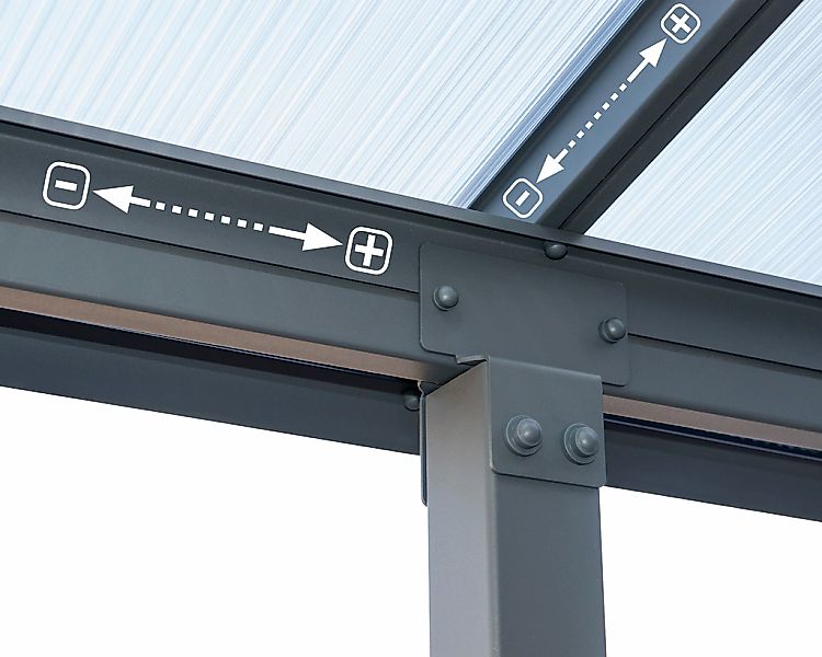 Palram - Canopia Terrassendach "Olympia 3x7.3" BxT: 739x295 cm günstig online kaufen