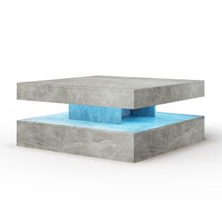 radelldar Couchtisch Wohnzimmertisch Hochglanz mit Beleuchtung&Fernsteuerun günstig online kaufen