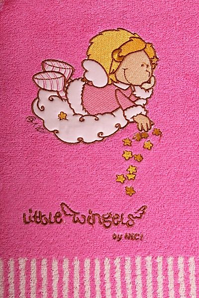 Little Wingels  Duschtuch  / Strandtuch 70x140 -rosa günstig online kaufen