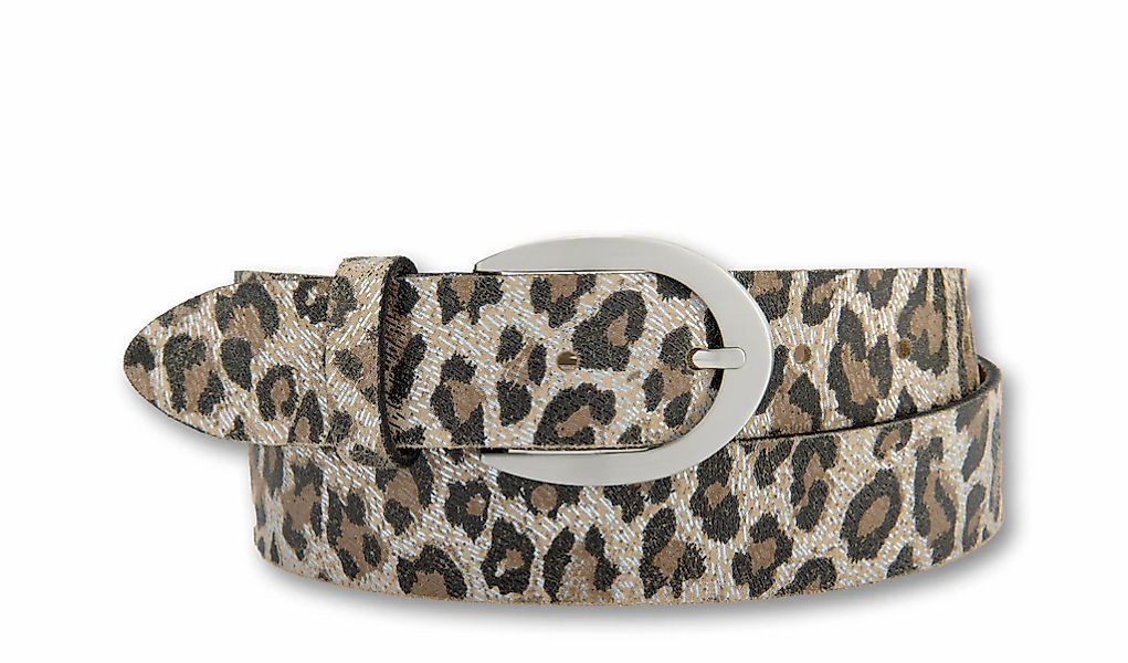 BERND GÖTZ Ledergürtel "Ledergürtel mit leicht glänzendem Metallicprint in günstig online kaufen