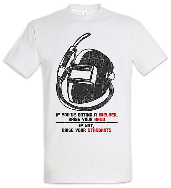 Urban Backwoods Print-Shirt Urban Backwoods Dating A Welder Herren T-Shirt günstig online kaufen