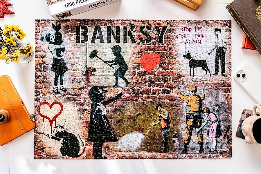 AvantgART Puzzle Banksy Puzzle, Banksy Kunstdruck, 1000 Teile Puzzle, 1000 günstig online kaufen