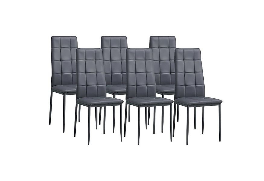 Albatros International Esszimmerstuhl Esszimmerstühle RIMINI 6er SET Grau E günstig online kaufen