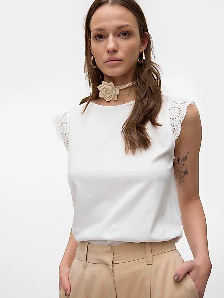 Vero Moda T-Shirt (1-tlg) Spitze günstig online kaufen