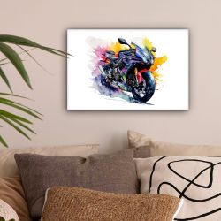 OneMillionCanvasses® Leinwandbild Motorrad - Fahrrad - günstig online kaufen