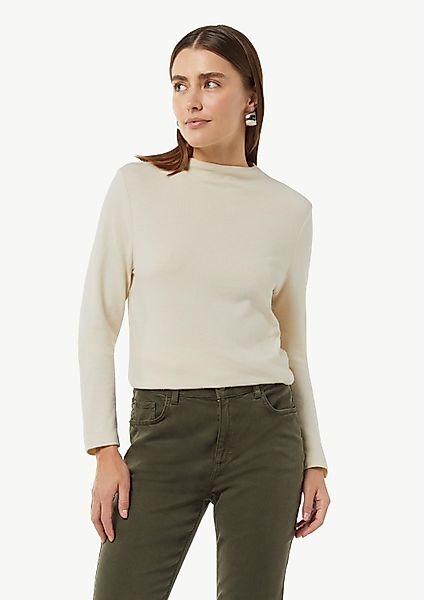 comma Langarmshirt T-Shirt Weiches Langarmshirt mit günstig online kaufen