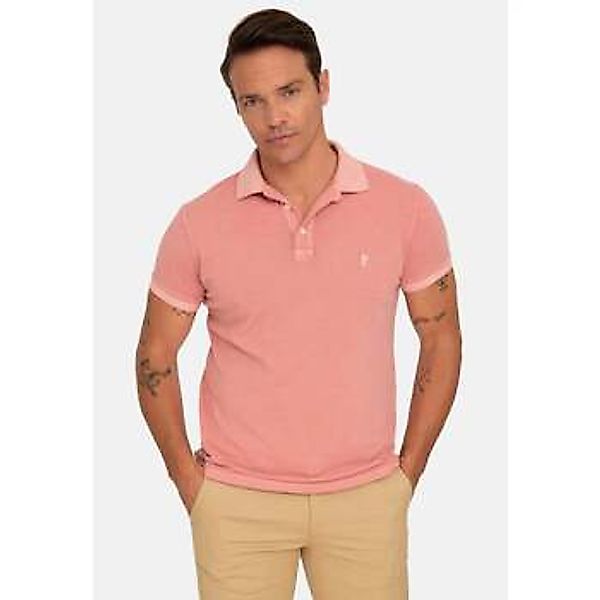 Jacey Quinn  Poloshirt Garment Dye Regular Fit Polo Shirt günstig online kaufen