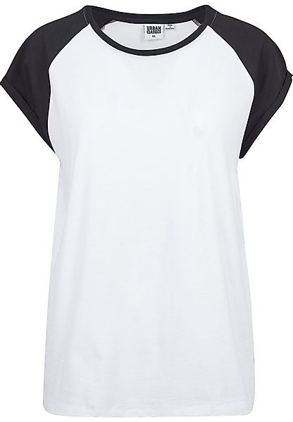 URBAN CLASSICS Kurzarmshirt Urban Classics Damen Ladies Contrast Raglan Tee günstig online kaufen