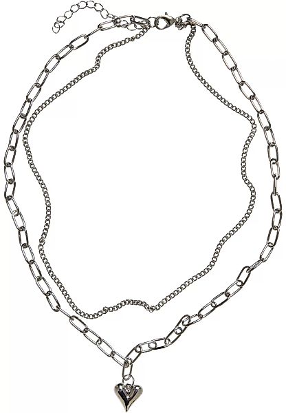 URBAN CLASSICS Schmuckset "Accessoires Heart Icon Layering Necklace", (1 tl günstig online kaufen