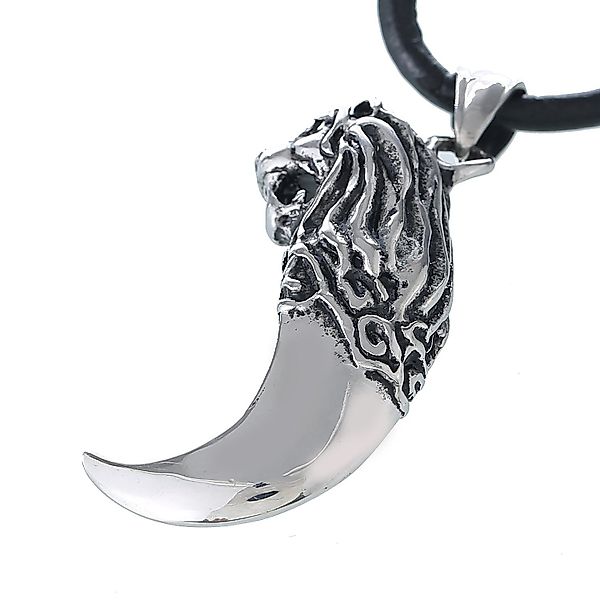 DonDon Kette mit Anhänger Lederkette Halskette günstig online kaufen