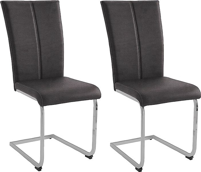 Home affaire Freischwinger »Nils«, (Set), 2 St., Microfaser VINTAGE, Stuhl günstig online kaufen