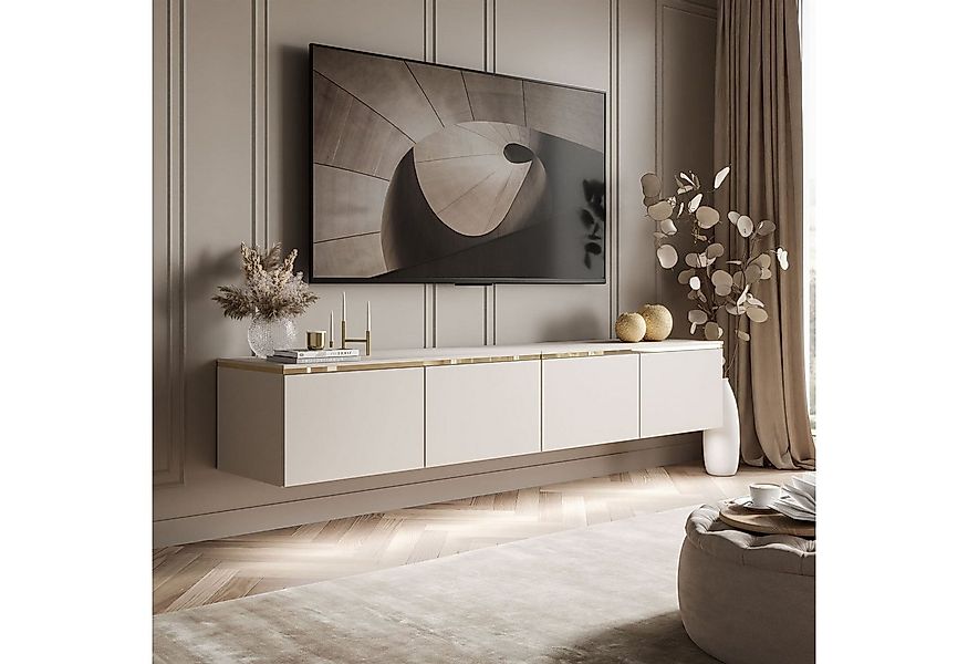 Lookway TV-Schrank CELINE KASCHMIR Hangender TV-Lowboard mit LED-Beleuchtun günstig online kaufen