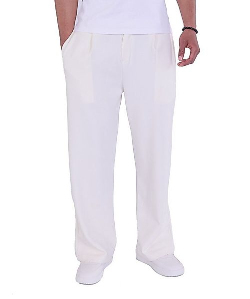 Denim Distriqt Stoffhose Feine Herren Baggy Stoffhose Loose Fit günstig online kaufen