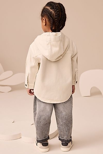 Next Kapuzenpullover Twill-Hemdjacke und T-Shirt im günstig online kaufen