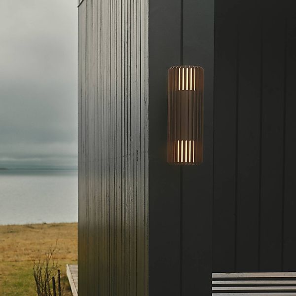 Nordlux Außenwandleuchte Aludra Double Seaside, Alu, braun günstig online kaufen