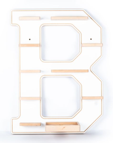Boarti Wandregal Holz Regal Buchstabe B günstig online kaufen