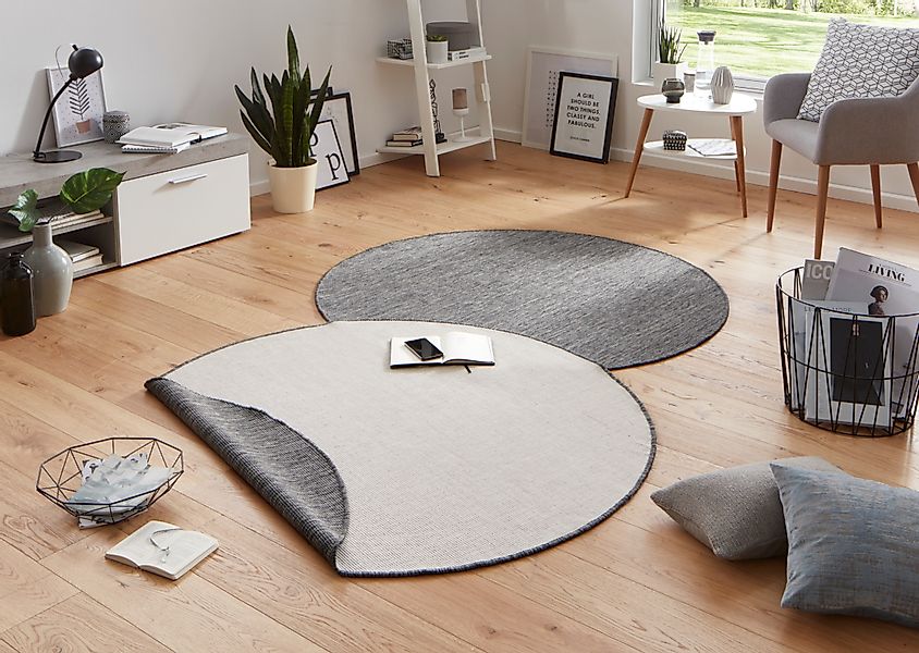 HANSE Home Teppich »Miami Wendeteppich«, rund, 5 mm Höhe, In-& Outdoor, Wet günstig online kaufen