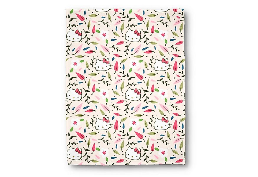 Kinderdecke Hello Kitty Blütenzauber 130 x 170 cm passend zur Bettwäsche, M günstig online kaufen