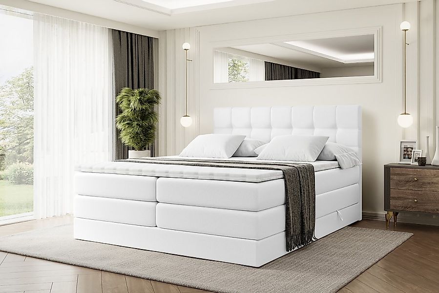 ALTDECOR Boxspringbett BERO KING (Multipocket-Matratze H4 und H3 Matratze B günstig online kaufen