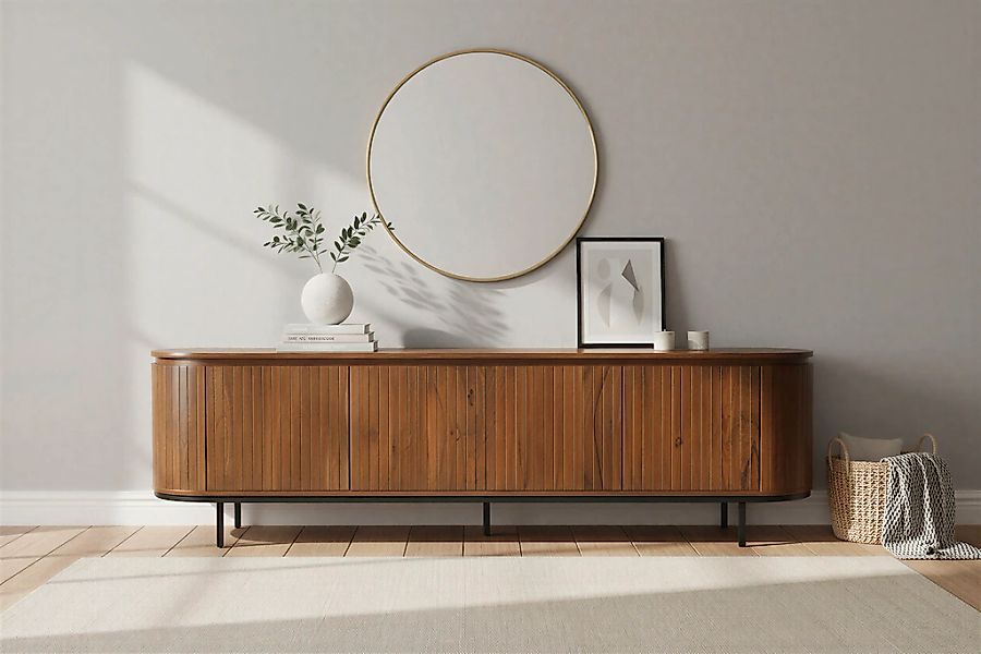 SIT Lowboard "MANGO NATURAL" 1 Stk. tlg. mit Lamellenfront günstig online kaufen