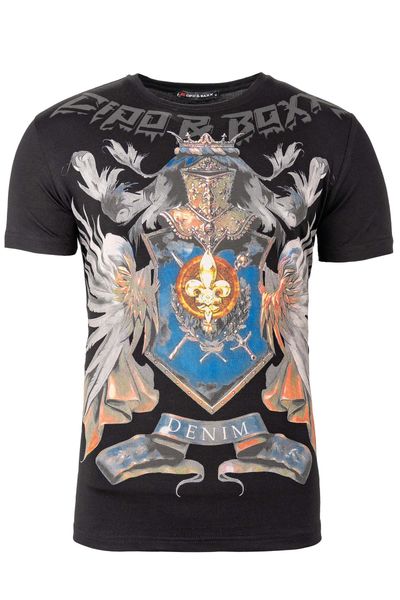 Cipo & Baxx Print-Shirt Cooles Kurzarm günstig online kaufen