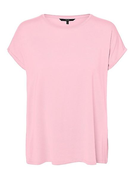Vero Moda Rundhalsshirt VMAVA PLAIN SS TOP GAJRS NOOS Materialmix, regular günstig online kaufen