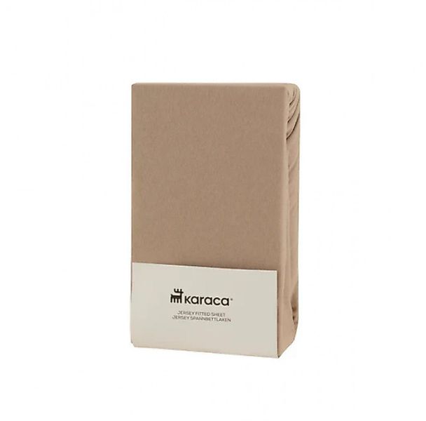 Karaca Bett-Set Karaca Home Jersey Spannbettlaken, 180x200+30 cm, Beige günstig online kaufen