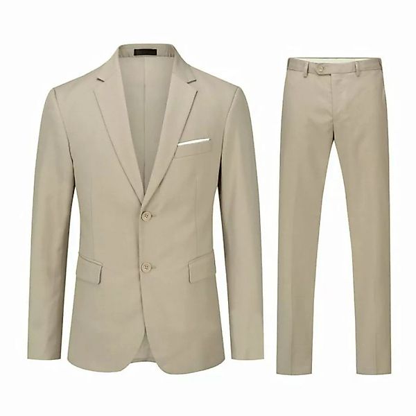 Allthemen Anzug (2 tlg, Sakko & Hose) 2 teiliger Herrenanzug im eleganten L günstig online kaufen