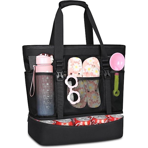 LuxusKollektion Strandtasche Strandtasche XXL mit Reißverschluss günstig online kaufen