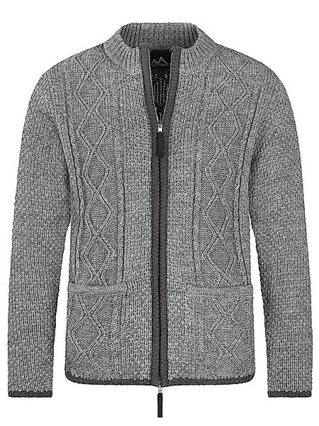Almbock Trachtenstrickjacke Strickjacke Chris (1-tlg) grau günstig online kaufen