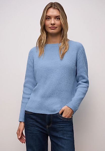 STREET ONE Strickpullover mit U-Boot-Ausschnitt günstig online kaufen