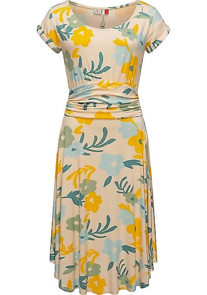 Ragwear Sommerkleid Yvone Flowers Leichtes Jersey-Kleid mit Taillengürtel günstig online kaufen