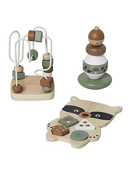 vertbaudet Lernspielzeug Baby Lernspielzeug-Set GRÜNER WALD Holz FSC® günstig online kaufen