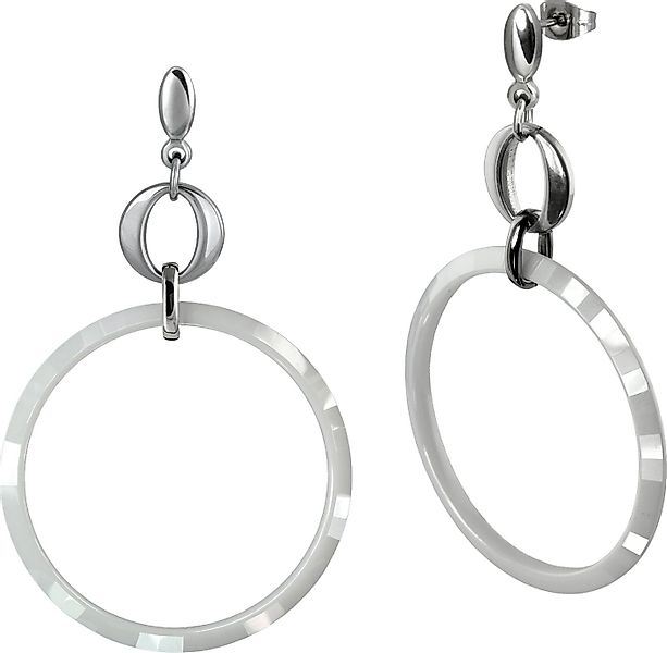 Amello Paar Ohrhänger Amello Ohrringe Edelstahl Keramik (Ohrhänger), Damen günstig online kaufen