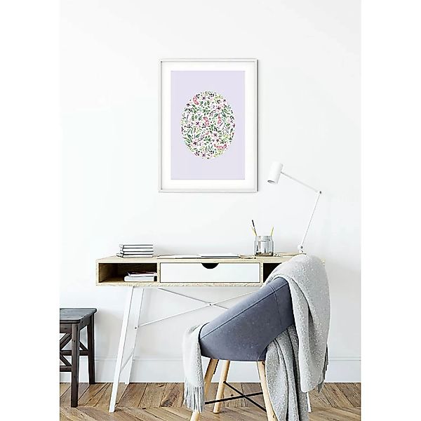 KOMAR Wandbild - Shelly Patterns Lavender - Größe: 50 x 70 cm mehrfarbig Gr günstig online kaufen